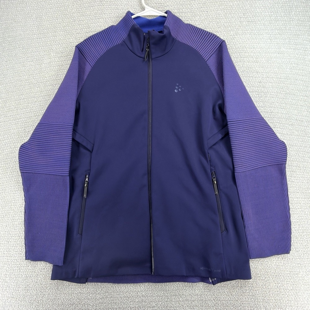 Craft Spirit Fuseknit Jacket Mens Large Purple Ventair Softshell 1906501
